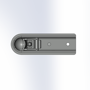 Channel Tongue Trailer CouplerTrigger Latch - Zinc - 2 BallBolt On - 3.500 lbs