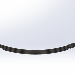 4-Leaf Double-Eye Spring for 2,000-lb Trailer Axles - 26