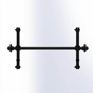 Trailer Axle with Leaf Spring 1300mm Long - 2,000 lbs / 900 kg