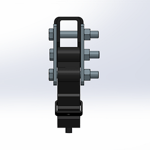 4-Leaf Double-Eye Spring for 2,000-lb Trailer Axles - 26