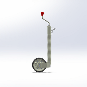 JOCKEY WHEEL 48 Ø, 300 KG with anti-slip device
