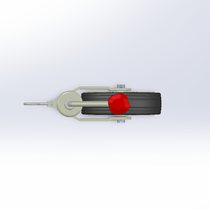 JOCKEY WHEEL 48 Ø, 300 KG with anti-slip device