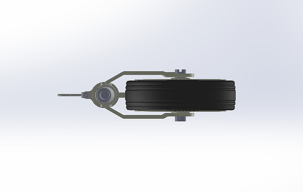 JOCKEY WHEEL 48 Ø, 300 KG with anti-slip device