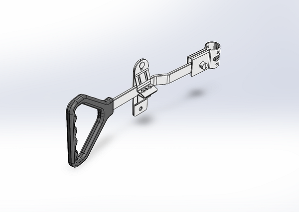 Cam Action Lockable Door Latch Kit for Large Enclosed Trailers