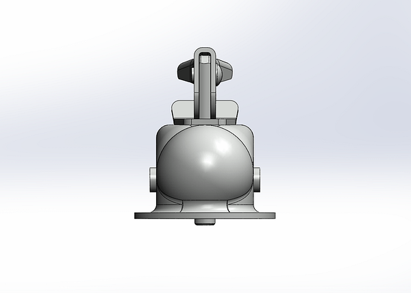 Channel Tongue Trailer CouplerTrigger Latch - Zinc - 2 BallBolt On - 3.500 lbs