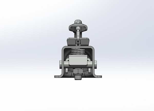 Channel Tongue Trailer CouplerTrigger Latch - Zinc - 2 BallBolt On - 3.500 lbs