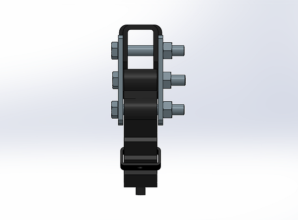 4-Leaf Double-Eye Spring for 2,000-lb Trailer Axles - 26"