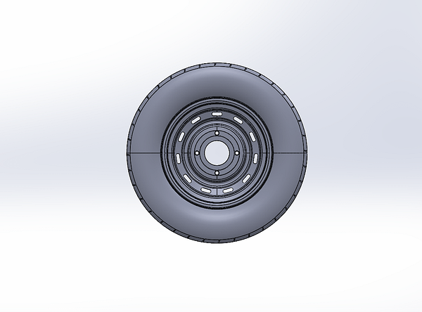 Trailer Tire with 13" Wheel - 4 hole - 145-70-R13