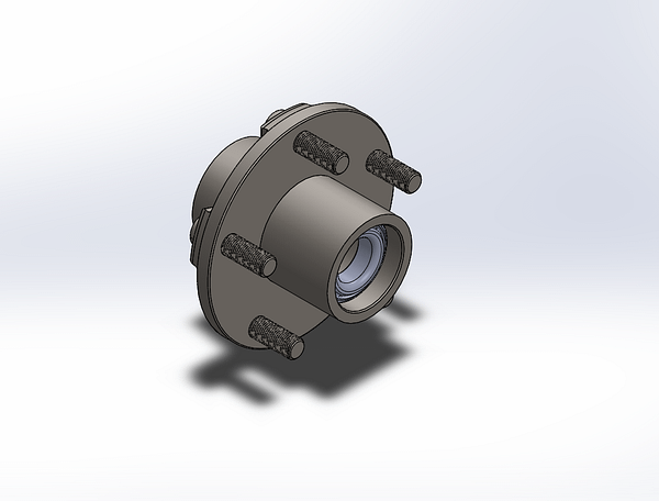 Trailer Idler Hub Assembly for 2K Lbs Axles 13" to 15" Wheels - 5 on 4-1/2"