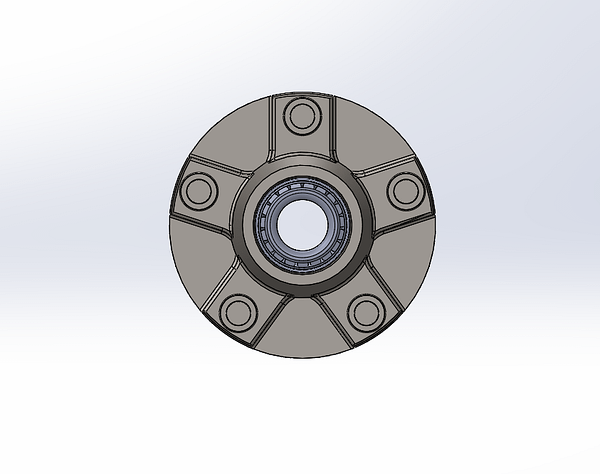 Trailer Idler Hub Assembly for 2K Lbs Axles 13" to 15" Wheels - 5 on 4-1/2"