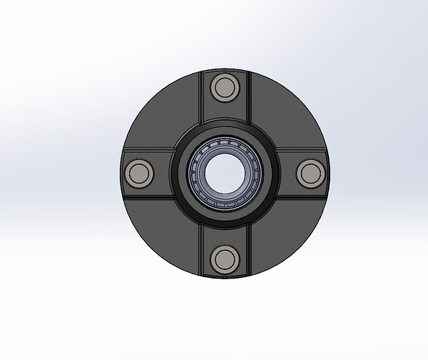 Trailer Idler Hub Assembly for 2K Lbs Axles 13" to 15" Wheels - 4 on 4-1/2"