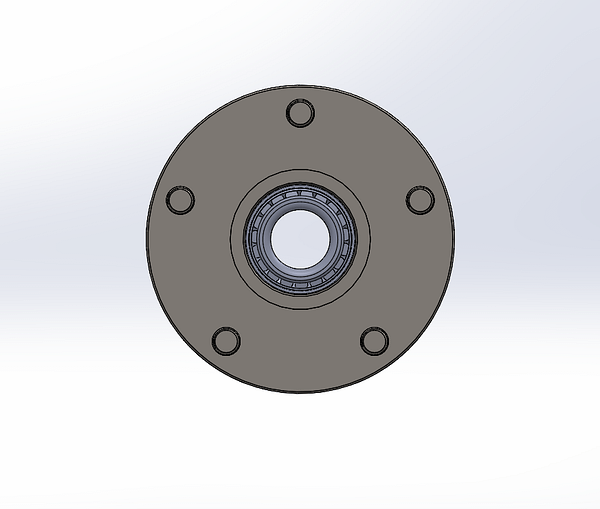 Trailer Idler Hub Assembly for 2K Lbs Axles 13" to 15" Wheels - 5 on 4-1/2"