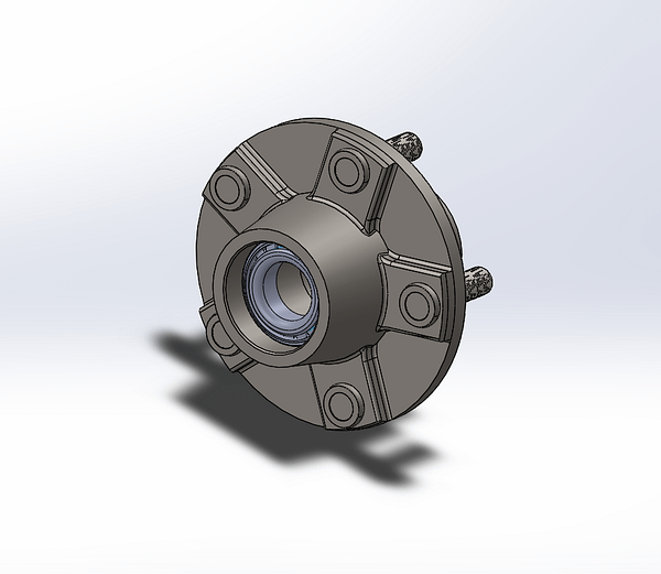 Trailer Idler Hub Assembly for 2K Lbs Axles 13" to 15" Wheels - 5 on 4-1/2"