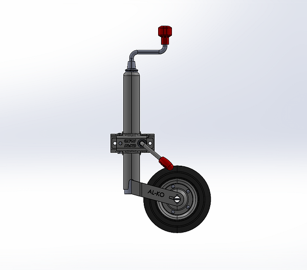 Jockey Wheel and Clamp 48MM 150KG - ALKO