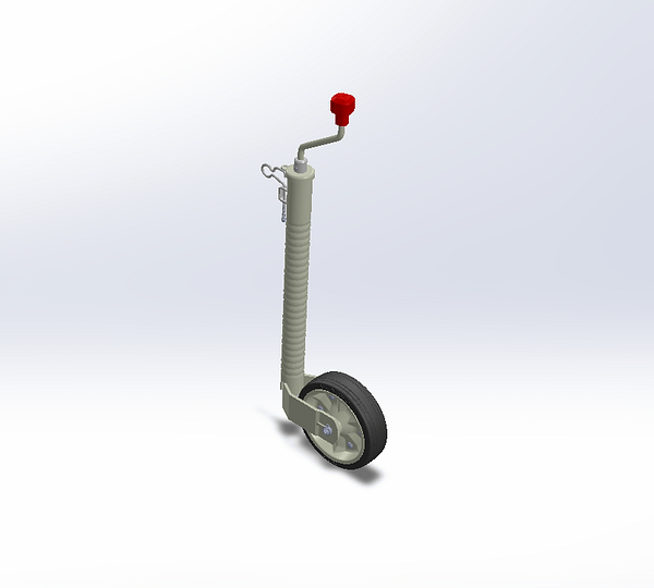 JOCKEY WHEEL 48 Ø, 300 KG with anti-slip device