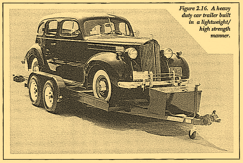 Figure 2.16. A heavy duty car trailer built in a lightweight/ high strength manner.